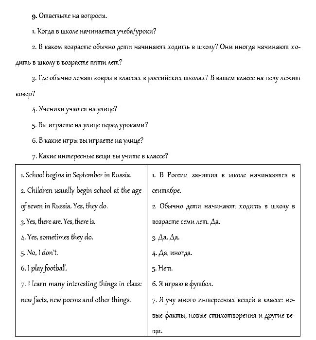 Рабочая тетрадь. Часть 1, 4 класс, Афанасьева, Верещагина, 2014, Урок 14 Задача: 9