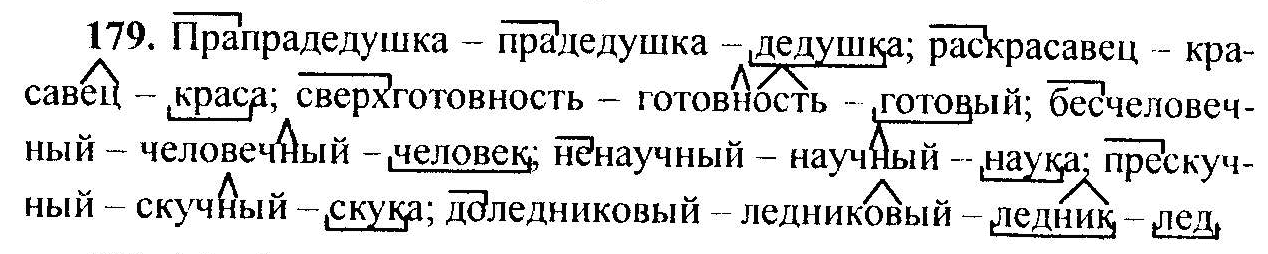 Русский язык, 6 класс, М.Т. Баранов, Л.А. Тростенцова, Т.А. Ладыженская, 2011, задание: 179