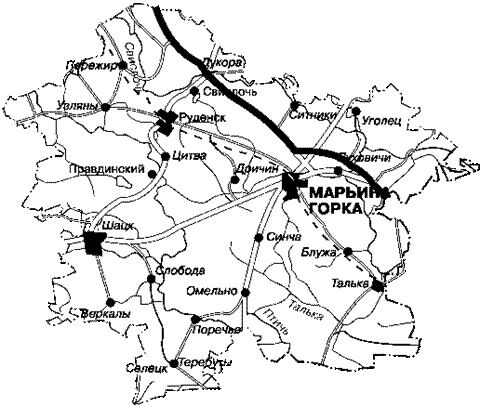 Руденск минск карта