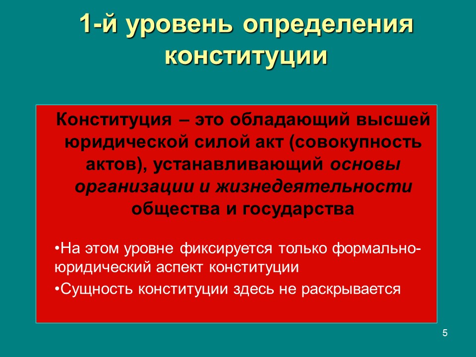 Конституция  правовой феномен современности Конституция и конституционализм