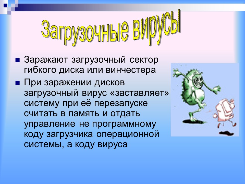 Вирусные и антивирусные программы