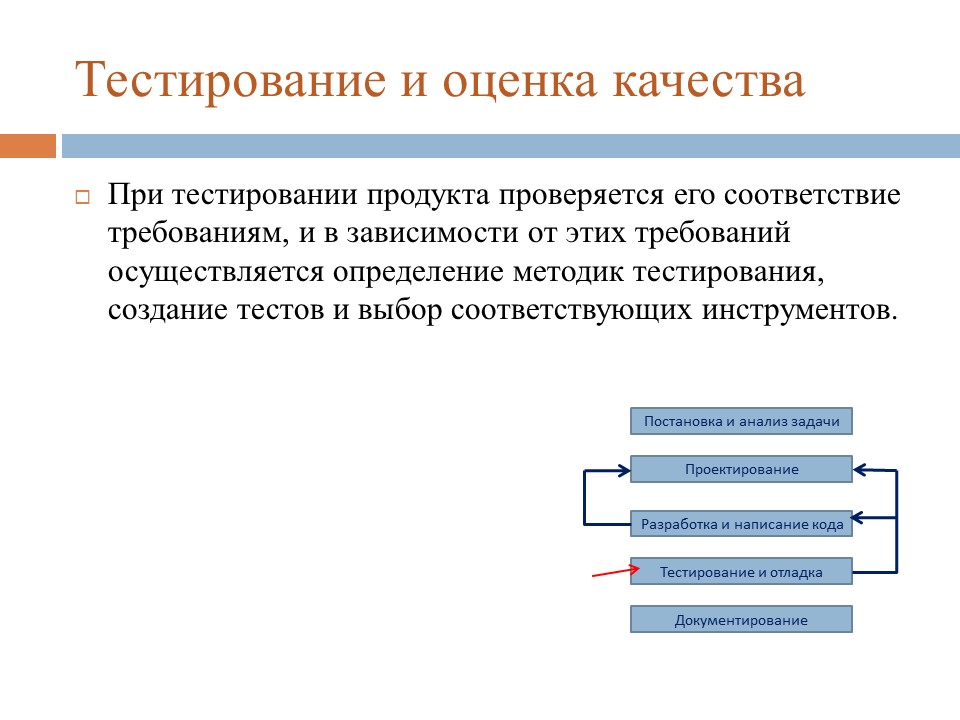 Зависимости от требований. Тестирование продукта. Методы тестирования программного продукта. Схема тестирования программного продукта. Этап оценивания качества программного.