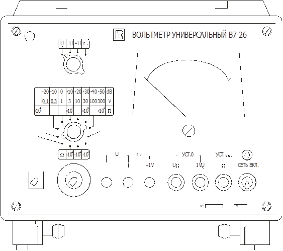 Вольтметр универсальный в7 13 схема