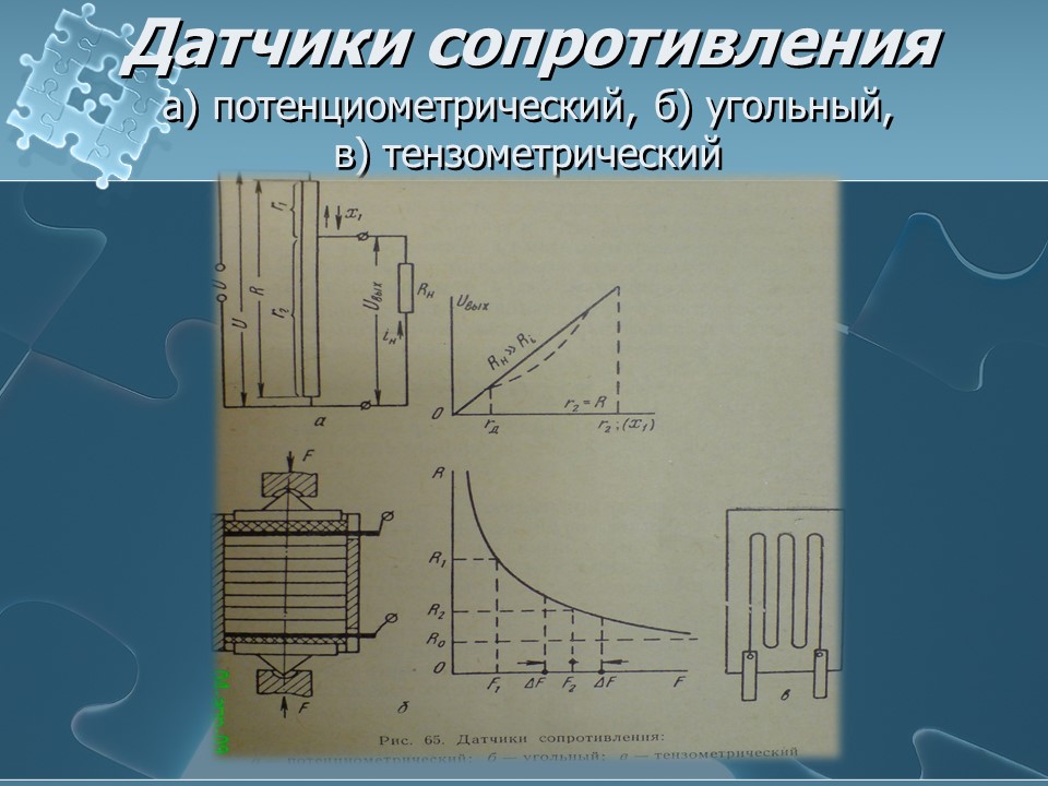 Чувствительные элементы или датчики 2