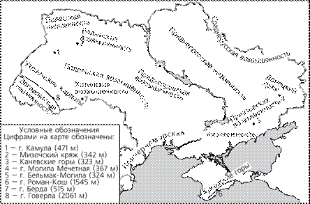 Донецкий кряж карта