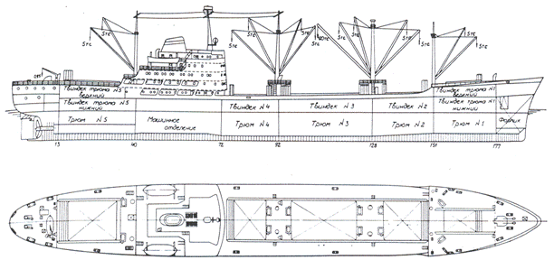 Чертежи грузового корабля